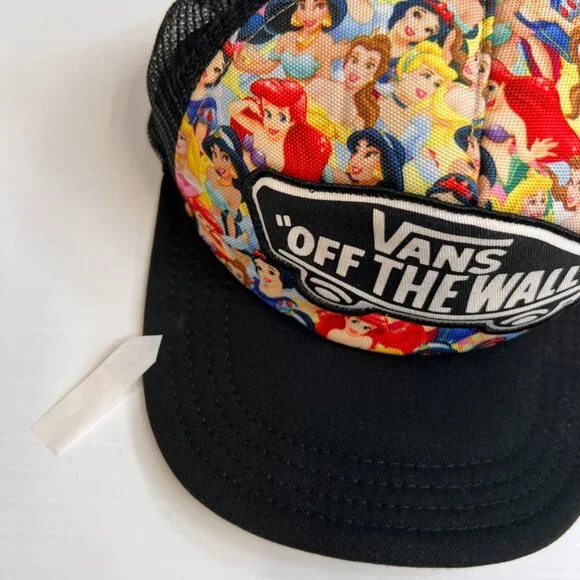 Vans Hat Men Snap Back Princess Skate Patch Spell Out Mesh Gym Hype Core Cap Go